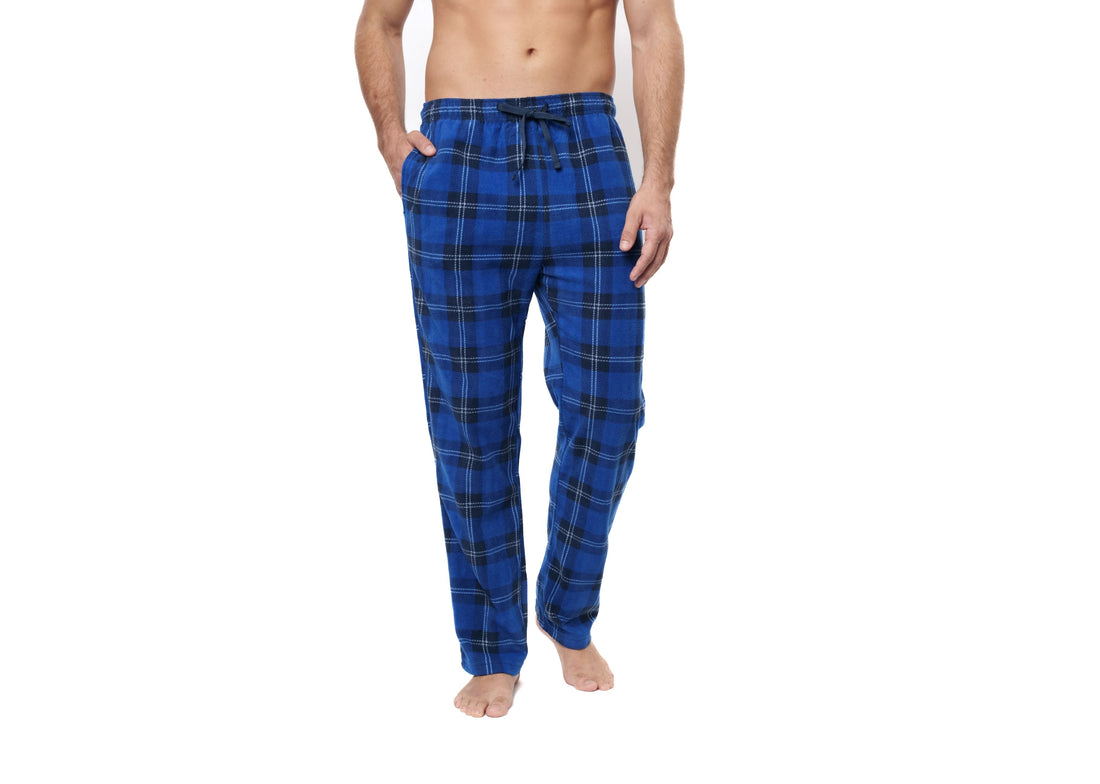 MICRO FLEECE PLAID LOUNGE PANT - ROLLED PACKAGING